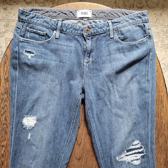 Paige Jimmy Jimmy Skinny Distressed Jeans Size Women's 32 - Picture 3 of 12